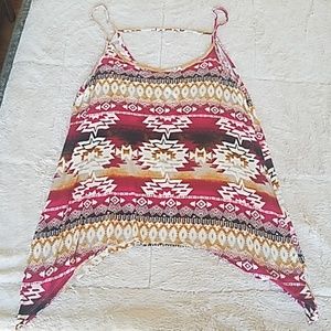 Tribal tank with cut out